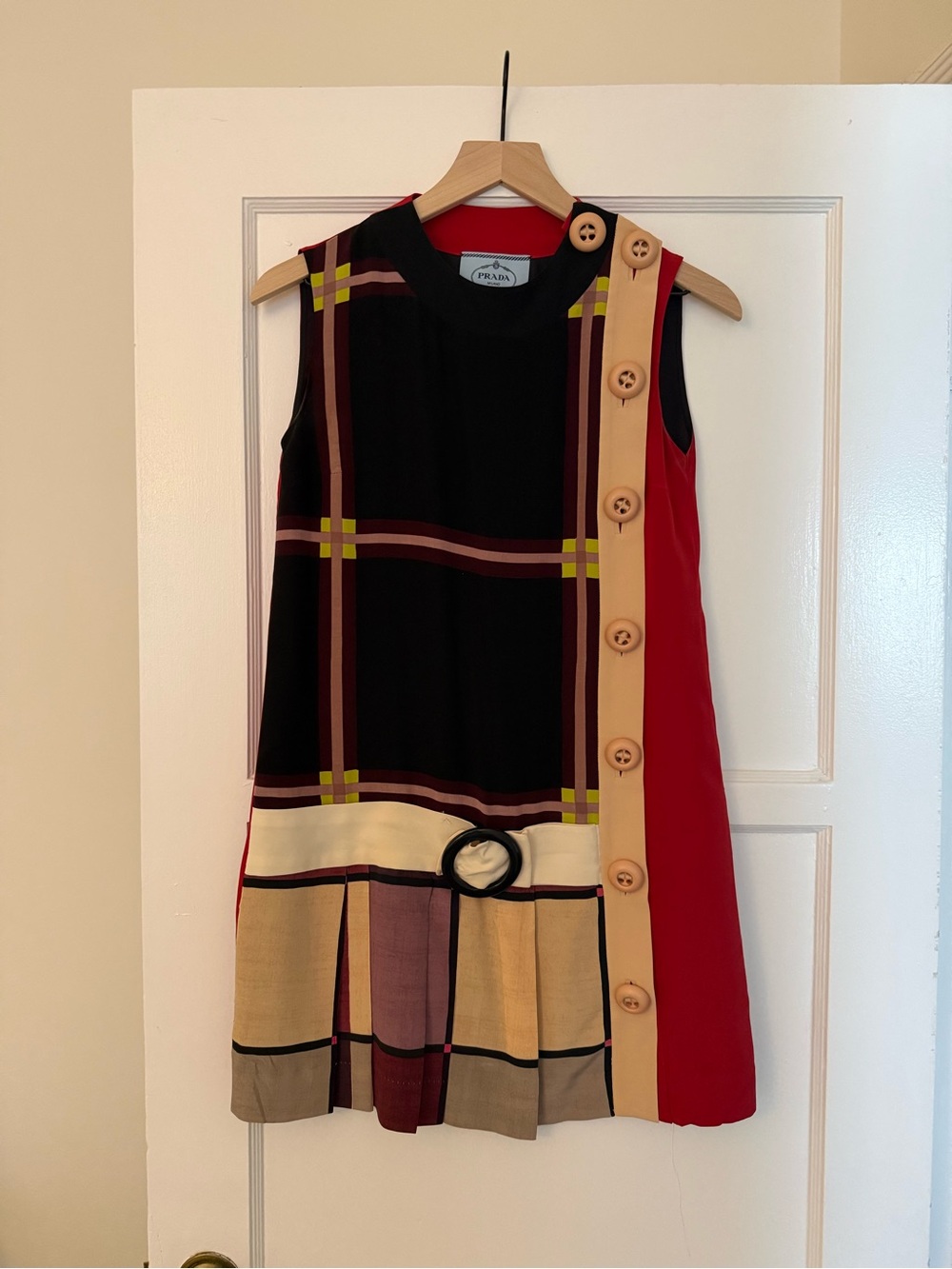 Prada FW 2011 Runway Plaid Mini Dress